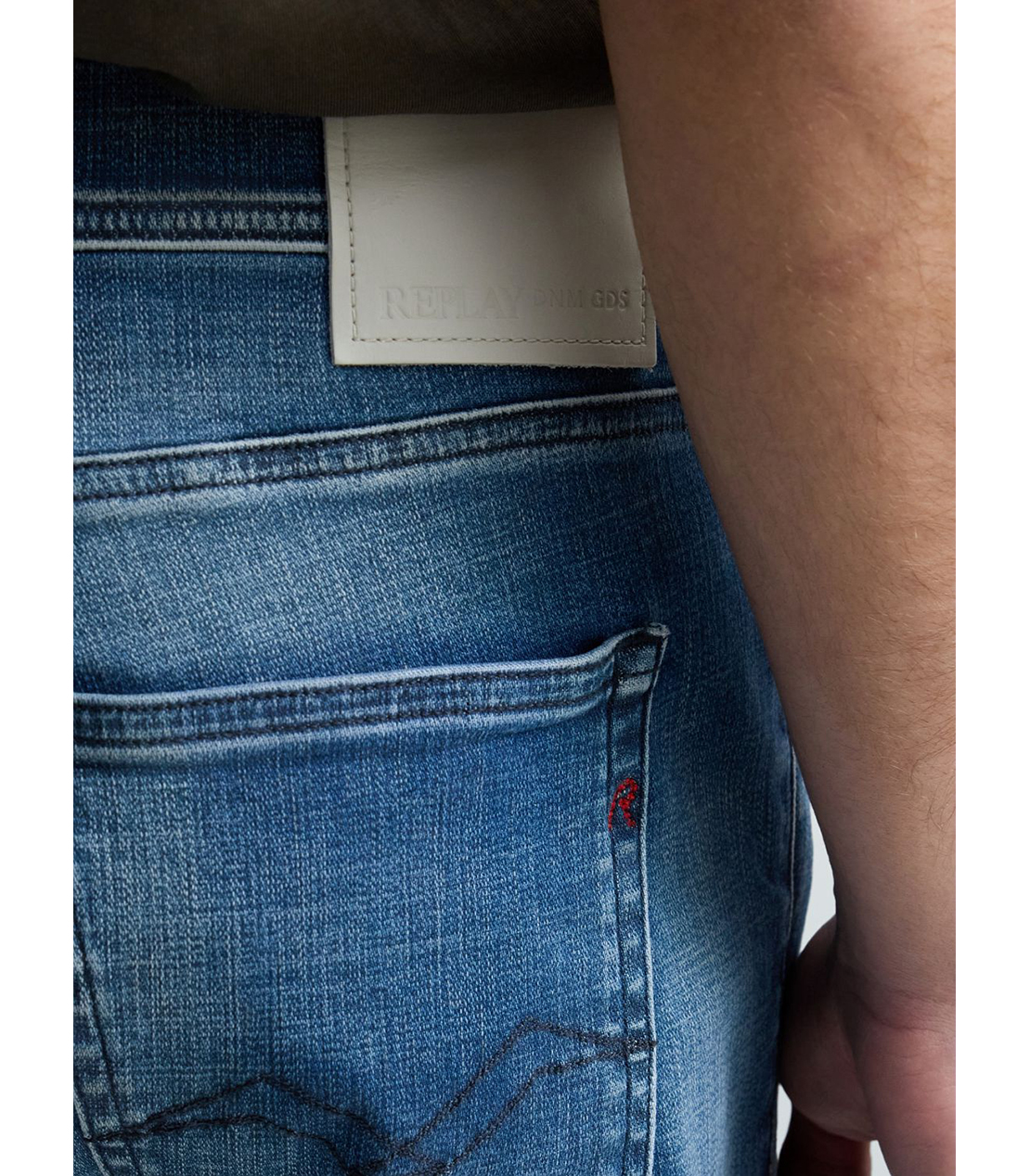 スリムストレートフィットGROVER Hyperflex Matrix ストレッチデニム 詳細画像 ブルー 7